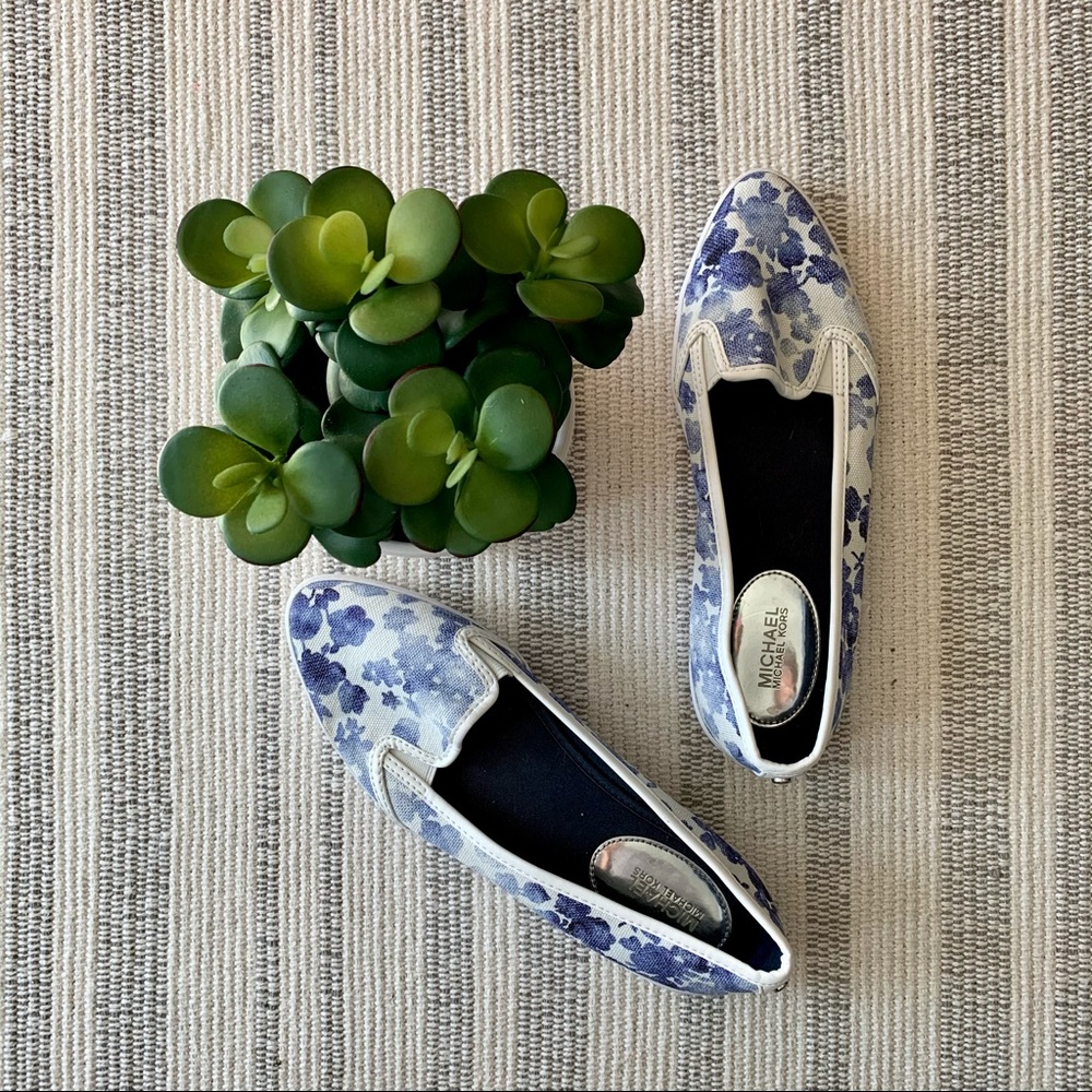 MICHAEL Michael Kors Floral Slip On Flats